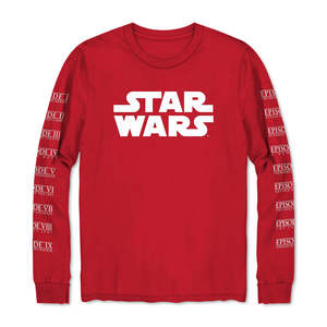 Felpa con Grafica Rossa Star Wars da Uomo Taglia X-Large, Camicia Casual in Popeline 100% Cotone - Product Image 1