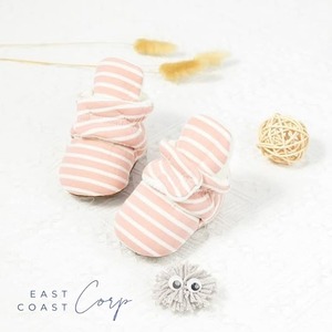 รองเท้าผ้าคอตตอนสำหรับทารกแรกเกิด, รองเท้าสำหรับใส่ในห้องนอนนุ่มกันลื่นมีที่จับสำหรับเด็กผู้ชายและเด็กผู้หญิงของขวัญสำหรับอาบน้ำวันเกิดให้ความอบอุ่น - Product Image 1