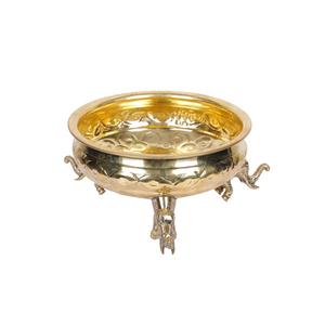 Customized Size Round Shape Brass Urli Flower Bowl Finest Quality Customized Size Urli From Manufacturer in India. - Product Image 6