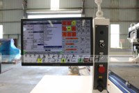 Routeur CNC ATC pour le bois avec fonction de nesting et scie, table de travail étendue pour atelier de meubles, nesting de MDF, mélamine et panneaux de particules