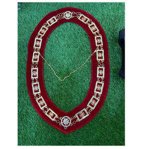 Vente en gros de colliers de chaîne maçonniques Regalia Royal Arche Logo décoré colliers de chaîne maçonniques à prix réduit collier de chaîne personnalisé - Product Image 5