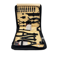 Kit de herramientas de alicates de extensión de cabello iTip con pinzas de corte agujas gancho tijera de bucle que incluye cinta profesional en alicates de extensión