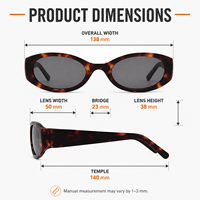 Lunettes de soleil ovales en acétate Mellume OEM ODM, style œil de chat, avec logo personnalisé, verres CR39, emballage de marque, pour hommes et femmes