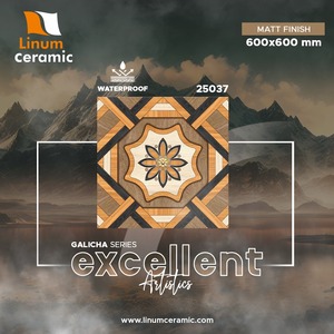 กระเบื้องผนังมันวาวขนาด600x600มม. ลาย2025เคลือบ3D แบบยอดนิยม - Product Image 3