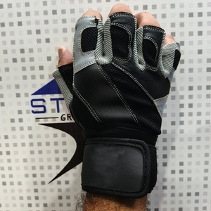 Logotipo personalizado levantamiento de pesas entrenamiento gimnasio guantes hombres mujer Guante De Bodybuild tren levantamiento de pesas Fitness guantes para deporte con logotipo - Product Image 5