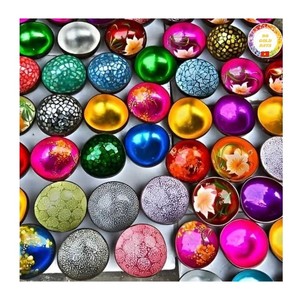 Bol en noix de coco laqué artisanal Vietnam Premium peint à la main Ware écologique Bol en noix de coco laqué Exportation en gros de confiance - Product Image 3