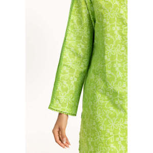 Traje de Mujer Verde de 3 Piezas con Decoración de Botones - Product Image 1