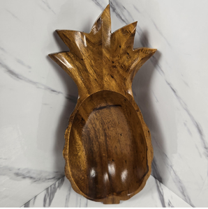 Wood Serving Bowl Luxury Home Hotel Restaurant Used <b>Pineapple</b> Shape Home Hotels and Restaurants Used - Product Image 1