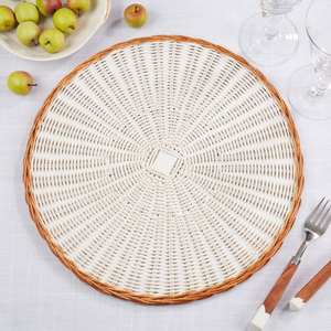New <b>rattan</b> <b>placemat</b> design with OEM ODM options, made in Vietnam, wholesale price, popular tableware choice worldwide. - Product Image 4