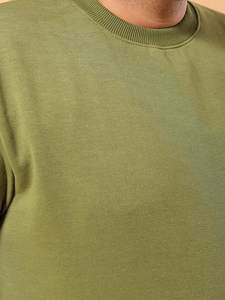 เสื้อสเวตเชิ้ตผู้ชายไซส์ใหญ่ แขนยาว คอวี ผ้าฟลีซ ระบายอากาศ กันลม ซับในอย่างดี เป็นมิตรต่อสิ่งแวดล้อม สวมใส่สบายๆ - Product Image 4