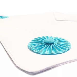 Masonic Regalia Blue Lodge Delantal textil blanco liso con picaduras de lazo Personalizado según la demanda Servicio OEM Ronpex de alta calidad - Product Image 2