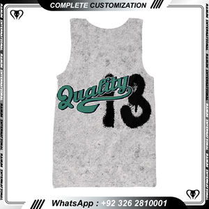 Camiseta sin mangas de entrenamiento para hombre, camiseta de atletismo, camiseta sin mangas de entrenamiento para correr estampada - Product Image 3