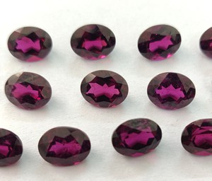 พลอยโกเมนโรโดไลต์สีชมพูธรรมชาติทรงรีขนาด6x8มม. พลอยโกเมนแบบหลวมสีชมพู - Product Image 5