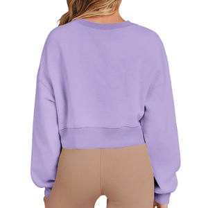 เสื้อสเวตเชิ้ตไหมพรมทรงบ็อกซี่โอเวอร์ไซส์สำหรับฤดูหนาว ผลิตจากผ้าฝ้าย 100% แบบเฟรนช์เทอร์รี่ เป็นมิตรกับสิ่งแวดล้อม แห้งเร็ว สไตล์สตรีทแวร์แบบสั่งทำพิเศษสำหรับผู้หญิง - Product Image 6