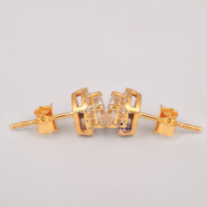 ต่างหูเพชรเม็ดกลมทรงฮาโล925สเตอร์ลิงสำหรับผู้หญิงต่างหูเงินแท้ HPHT สำหรับปลูกในห้องปฏิบัติการ100% จริงราคาโรงงานจริง - Product Image 5