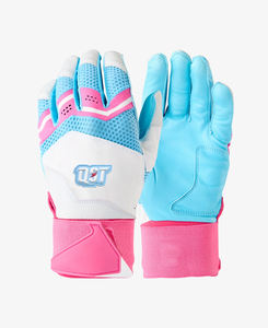 Recién llegado, guantes profesionales de bateo de béisbol para adultos, logotipo personalizado, correa de muñeca ajustable transpirable de cuero genuino - Product Image 4