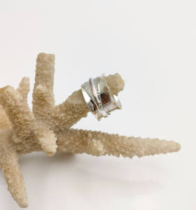 Anillo de Compromiso de Plata de Ley para Mujer, Chapado en Plata, Estilo Bohemia, para Aniversario, Boda, Fiesta, Uso Diario Informal, con Engaste de Bisel - Product Image 2