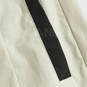 กางเกงคาร์โก้ผ้าฝ้ายเอวกลางลำลองของผู้ชายกางเกงสไตล์สตรีทผ้าคอตตอนซักได้น้ำหนักเบาสีเข้มสำหรับผู้ใหญ่ - Product Image 4