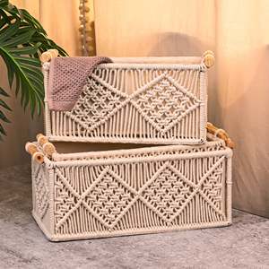 Magnifique ensemble de paniers en jute pour le salon - Product Image 6