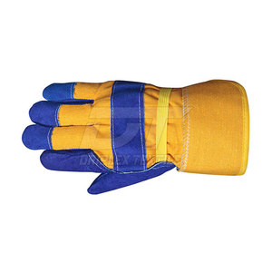Guantes de trabajo de cuero de seguridad con logotipo personalizado al por mayor a bajo precio guantes de trabajo de cuero para hombre para seguridad manual - Product Image 4
