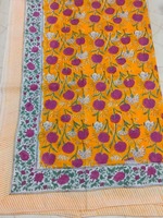 Écharpe en coton imprimé floral fait à la main pour femmes étole de couverture à séchage rapide mélange et allumettes robes sarongs Bikinis pour les occasions de plage
