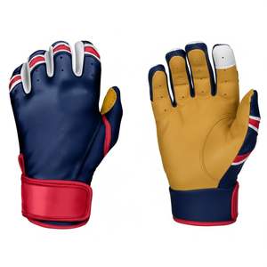 Gants de frappe de baseball professionnels pour hommes, les plus vendus, durables, écologiques, légers, antidérapants, en cuir, avec design personnalisé - Product Image 2