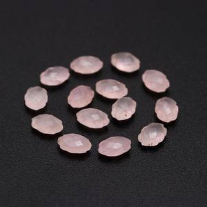 Cuentas de Cuarzo Rosa Facetadas en Forma de Nube, Dijes de Piedras Preciosas Talladas Naturales de 12 mm - Product Image 1