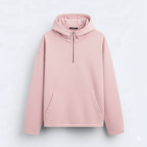 Sudadera con Capucha Unisex de Algodón Grueso, Estilo Vintage, Lavado Ácido, Estilo Urbano, Media Cremallera, Personalizable, Invierno, Y2K, 460GSM, Venta al Por Mayor - Product Image 5