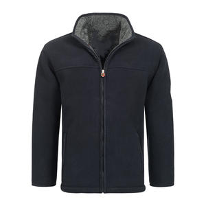 Musthave Polaire Polaire Casualwear Zipper Stand Collar Jacket Pour Hommes Luxury Winter Wear Outdoorwear Mid Weight Fleece Jacket - Product Image 2