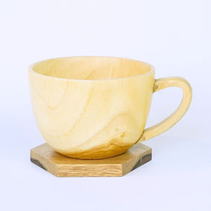Tasses élégantes en bois de teck faites à la main pour café et thé et verres plus durables avec la meilleure qualité et écologique - Product Image 2