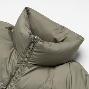 Veste d'hiver matelassée personnalisée en toile de polyester noire pour homme avec logo, veste à bulles de designer avec rembourrage en coton, livraison DDP - Product Image 3