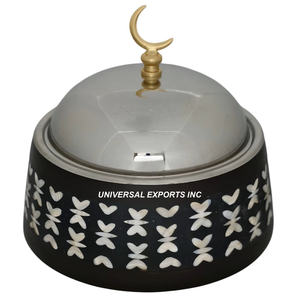 Pot en nacre de luxe Casserole faite à la main de qualité supérieure Réchauffeur de nourriture en métal design classique et élégant - Product Image 5