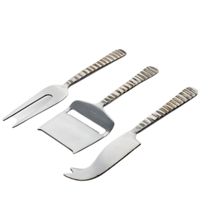 Cuchillos para queso, rebanador de queso de metal y juego de cuchillos para mantequilla, cuchillos de metal de acero inoxidable, vajilla elegante - Product Image 5