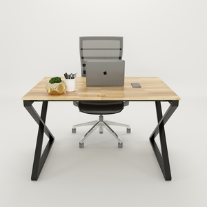 โต๊ะทำงานไม้โอ๊คแท้สไตล์มินิมอลร่วมสมัยสำหรับโฮมออฟฟิศ - Product Image 2