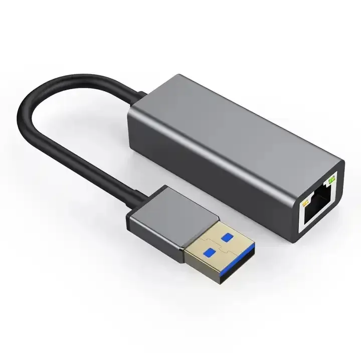 Dropshipping 2500Mbps USB 3.0 USB C Gigabit Ethernet Adapter USB 3.0 to RJ45 2.5Gbps Wired Network Card