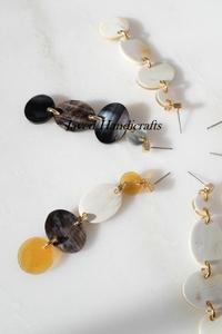 Pendientes naturales cavados a mano Vintage de cuerno de buey, forma redonda de alta calidad, acabado brillante, bisutería ligera - Product Image 4