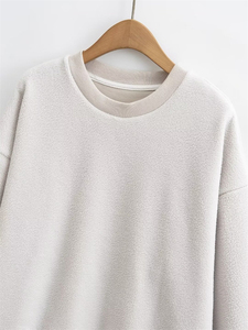 Sudaderas de Hombre al por Mayor, Cuello Redondo, Manga Larga, 100% Algodón, Felpa, Diseño Sólido de Invierno, Personalizable - Product Image 4