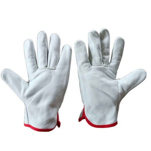 Gants de lutte contre l'incendie de pompier en cuir de travail de sauvetage de sécurité ignifuge avancé avec sangle réfléchissante - Product Image 3