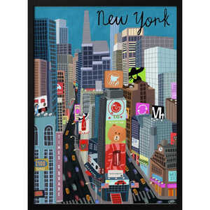 Ilustración de Papel de Times Square, Nueva York, de Carla Daly - Product Image 2