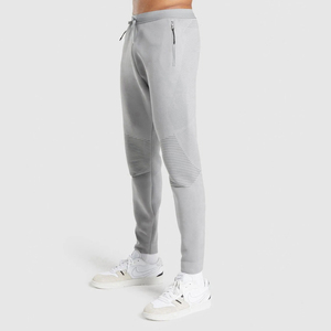 Men's Casual Sweatpants with Custom Logo Elastic Mid Waist Jogger Pants Loose Fit Straight Leg Plain <b>Trousers</b> - Product Image 3