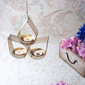 Tree Beautiful Wall Hanging <b>Gold</b> Metal Votive Tealight <b>Candle</b> <b>Holder</b> for Home and office decor wedding party events decorative - Product Image 4