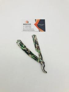 Hoja reemplazable de acero inoxidable con revestimiento de papel de camuflaje, Logo personalizado, afeitadora profesional para babero/afeitadora turca - Product Image 6