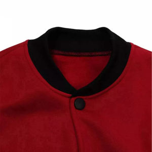 Chaqueta Universitaria de Alta Calidad para Hombre, Chaquetas Varsity de Lana 100% Cuero Real, Diseño y Color Personalizados de Invierno, Chaqueta Universitaria Negra - Product Image 2