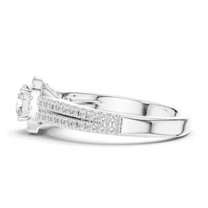 Anillo de Compromiso con Diamante de Laboratorio Redondo Brillante de 1.14 CT para Mujer, Claridad VVS-VS EF, Oro de 18K, 14K, 10K y Plata 925 - Product Image 6