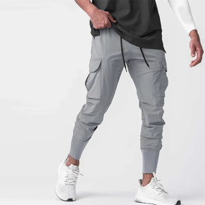 Pantalon respirant dernière conception OEM pour hommes, nouveau design, pantalon cargo de haute qualité avec logo personnalisé pour hommes, multi-poches - Product Image 2
