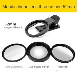 Lente para teléfono móvil de gran apertura de 52 mm, juego tres en uno, lente <span class=keywords><strong>macro</strong></span>, lente para luz nocturna, polarizador CPL, se pueden apilar - Product Image 3