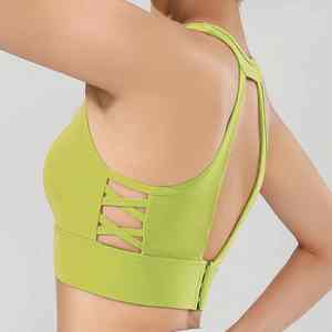Nouveau design du fabricant Soutien-gorge de sport pour femmes à la mode Logo personnalisé pour Yoga Gym et course Taille XL Prix - Product Image 3
