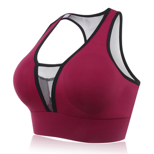 Haut d'entraînement de haute qualité femmes sous-vêtements antichoc Gym Fitness porter Yoga soutien-gorge une épaule soutien-gorge de sport prix bon marché - Product Image 1