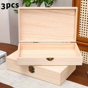 Caja de Madera Personalizada de Alta Calidad, Caja de Almacenamiento de Madera Natural con Tapa con Bisagras, Caja de Almacenamiento de Madera de Pino - Product Image 6