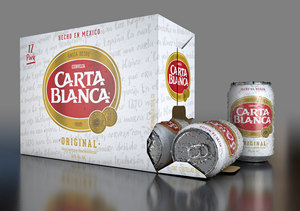 Carta Blanca Draft Lager Beer-Botellas importadas de 12oz-Paquete de 6 - Product Image 3